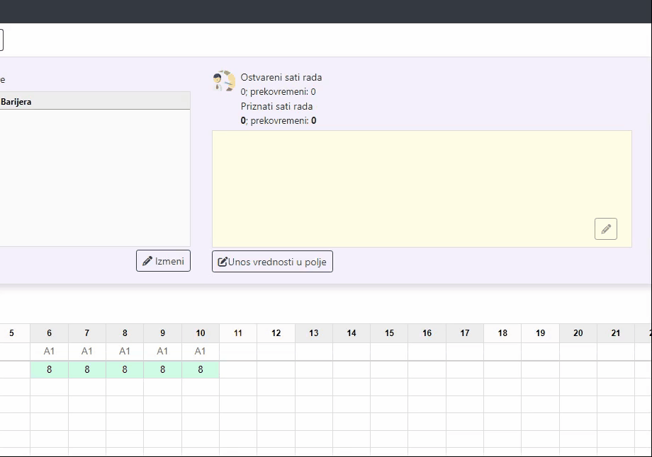 Označavanje dana za ignorisanje 1